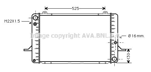 AVA QUALITY COOLING radiatorius, variklio aušinimas FDA2050